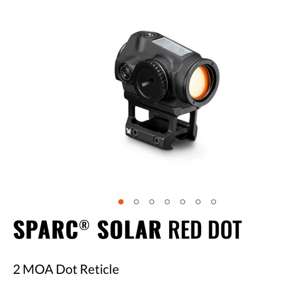 VORTEX SPARC® SOLAR RED DOT NEW IN BOX 2 MOA DOT RETICLE - Picture 1 of 7